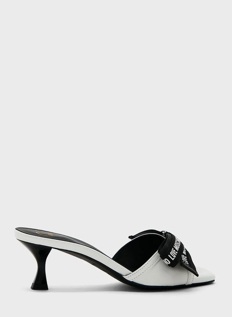 Love Moschino Love Bow Sandals