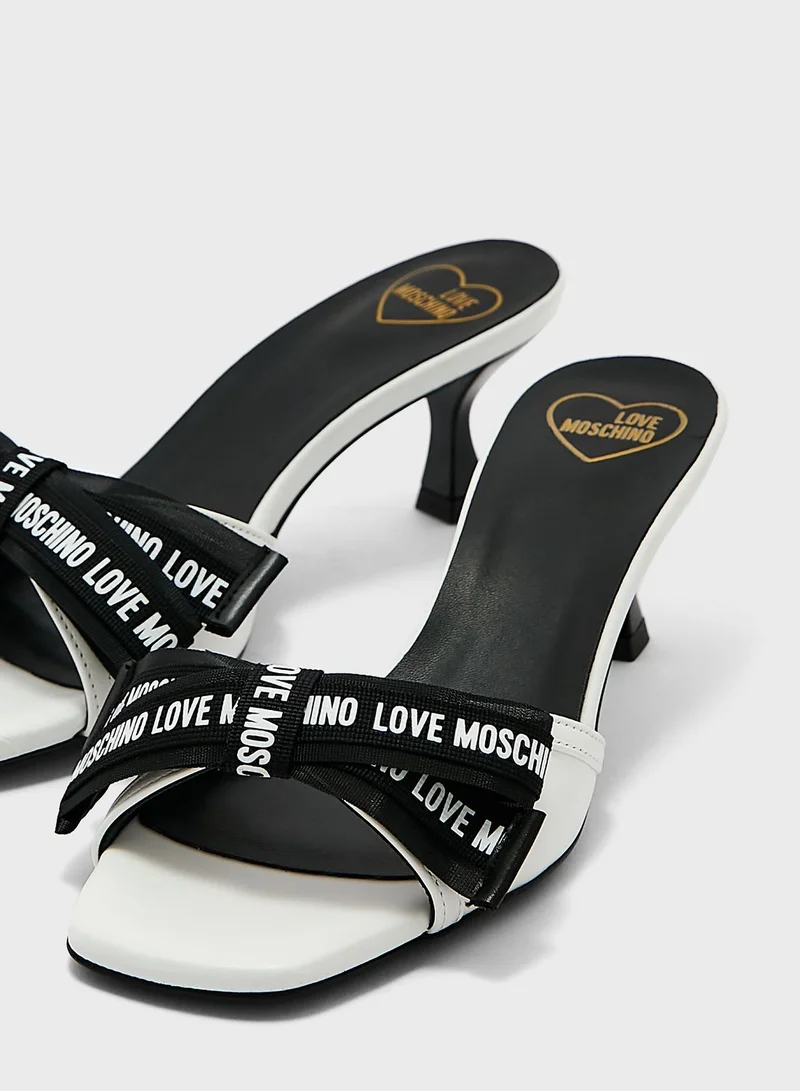 Love Moschino Love Bow Sandals