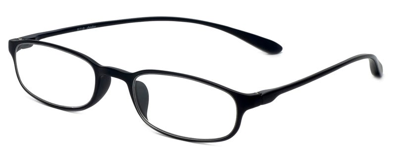 Calabria 718 Flexie Oval Reading Glasses 050 Ebony MenWomen Bendable Single Power Readers Flexible Durable TR90 Frame