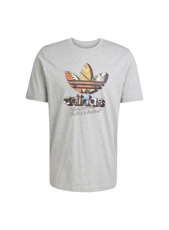 Adidas adidas Q12 TS GREETING Grey Originals Men T-SHIRTS