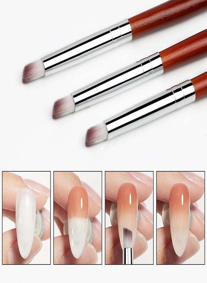 Bellecrey 1 Pc Nail Brushes for Nail Art Professional Nail Art Brush/Manicure Gel Polish Brush/Gradual Color Blooming Nail Drawing Pen Nail Design Brushes (A) - Image 4