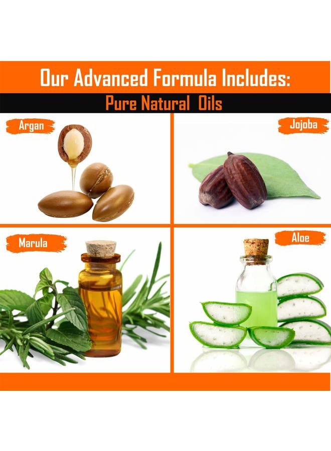 TAME THE WILD MAKE YOUR BEARD BEHAVE Tame the Wild Beard Straightener with Heat Protectant - Argan Oil, Keratin & Aloe Fortified Spray for Men's Hair & Beard - Large 8.5 Fl Oz Bottle - Image 2