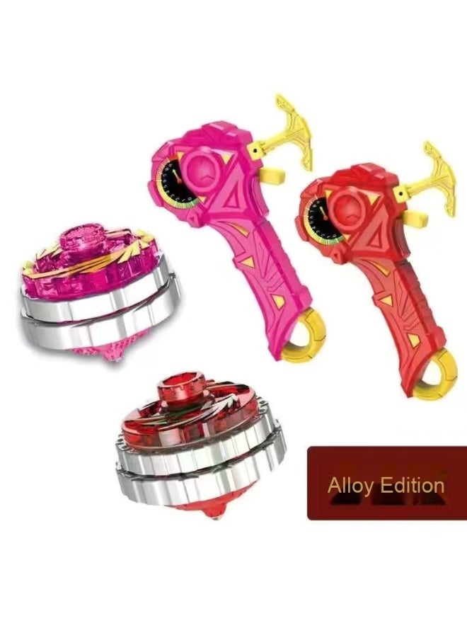 Generic - Dual Battle Surge Gyroscope Toy - Boys' Magic Alloy Burst Beyblade with Light and Pull String for Combos - Image 1