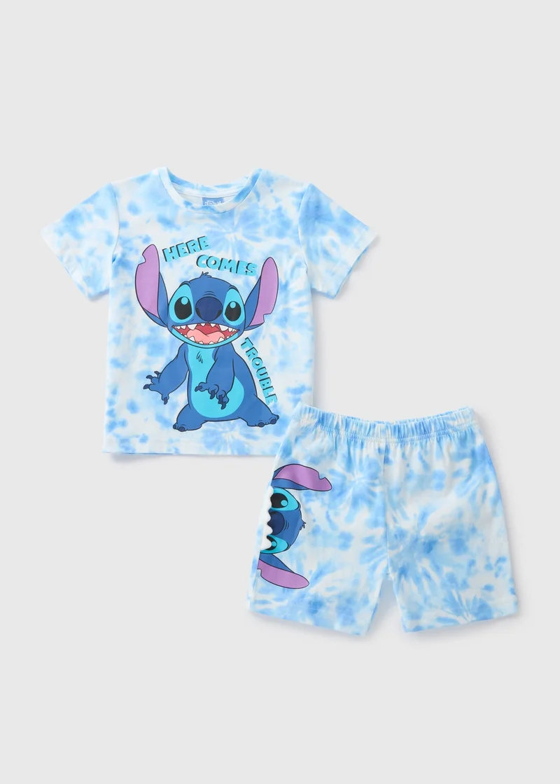Matalan Boys Stitch Blue Tie Dye Pyjama Set