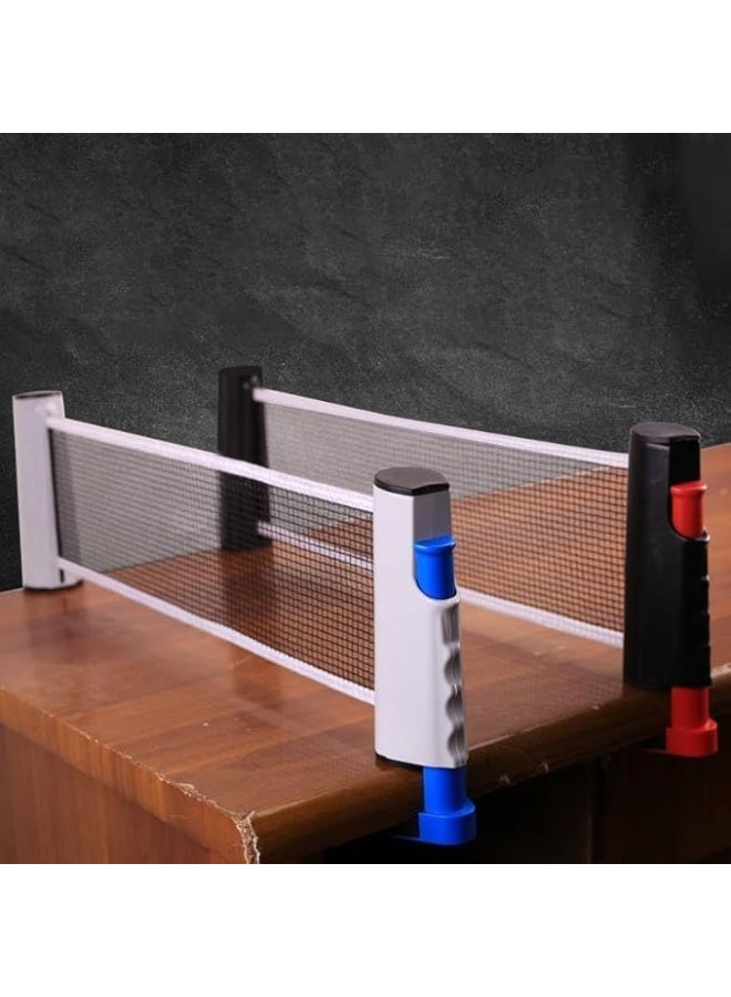 Generic Retractable Table Tennis Net – Portable Ping Pong Net Post Set, Adjustable to Any Table, Lightweight and Easy to Install – Multi-Colored  - Image 4
