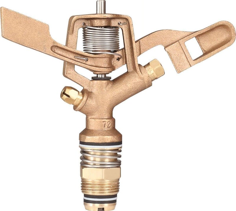 Fieldstar Heavy Brass Impact Drive Sprinkler Garden Watering Irrigation Sprayer - Image 1