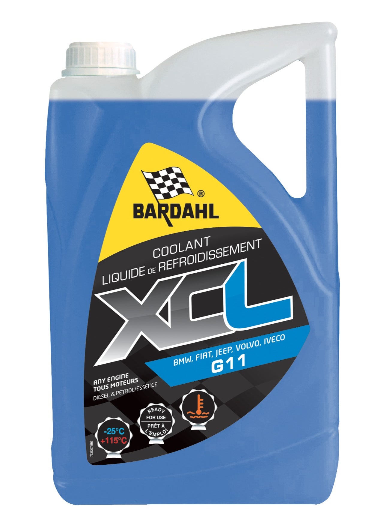 Coolant G11 BLUE  Ready to use +110C 5L Bardahl(Belgium) 