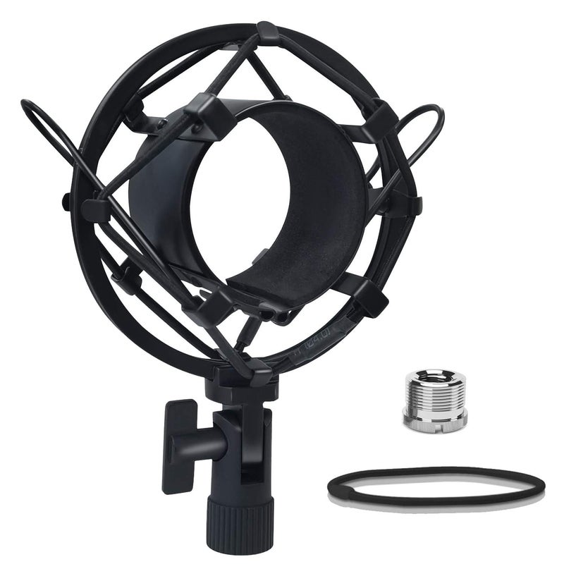 Boseen Universal Microphone Shock Mount, Mic Clip Holder for Diameter 47mm-53mm Mic Anti Vibration Adjustable High Isolation Shock Mount - Image 1