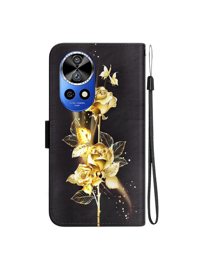 اس-توب جراب لهاتف Huawei Nova 12 Ultra مصنوع من الجلد برسومات كريستالية ملونة - Image 4