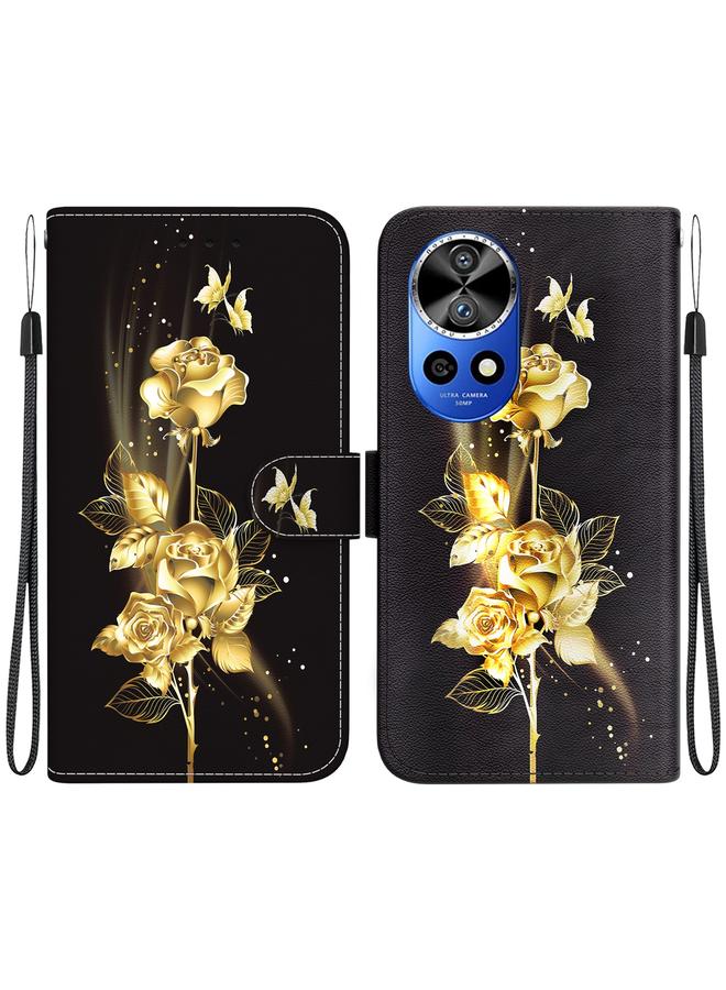 اس-توب جراب لهاتف Huawei Nova 12 Ultra مصنوع من الجلد برسومات كريستالية ملونة - Image 1