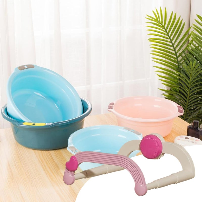 No Punch Shower Hanger - Washbasin Wall Holder, Non-Slip Storage Solution for Kitchen Bathroom Toilet Bathtub Bedroom, Suction PP Organizer for Towels Clothes Accessories | Easy Install Home Tool - Image 2
