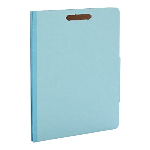 Pendaflex Classification Folders, 2 Dividers, 2" Fasteners, Letter Size, Blue, 10/Box (24130P) - Image 4