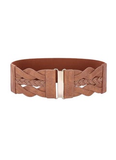 Generic Women's Elastic Wide Belts Vintage Stretchy Belt Retro Fashion Cinch Belts for Dresses 