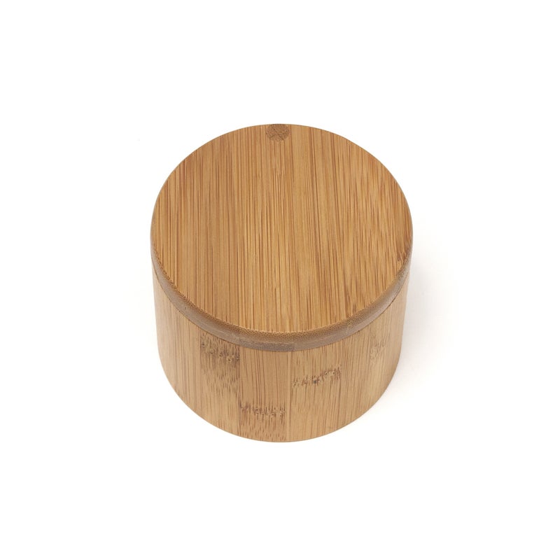 Lipper International Bamboo Wood Salt or Spice Box with Swivel Cover, 3-1/2" x 2-3/4" - Image 3