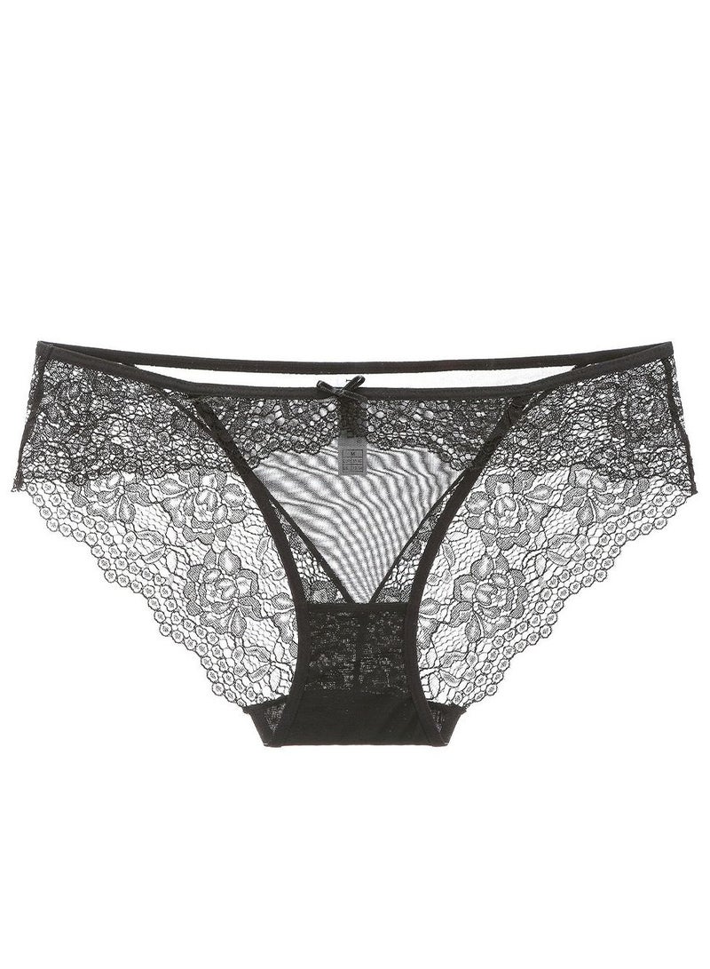Lady Panty Women's Low-Rise Seamless Briefs Black