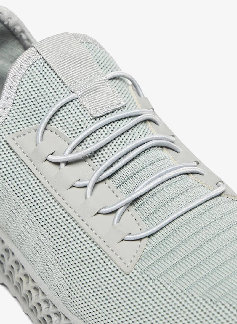 Oaklan by Shoexpress GREY Textured Slip-On Sports Shoes for Women | Best Price UAE