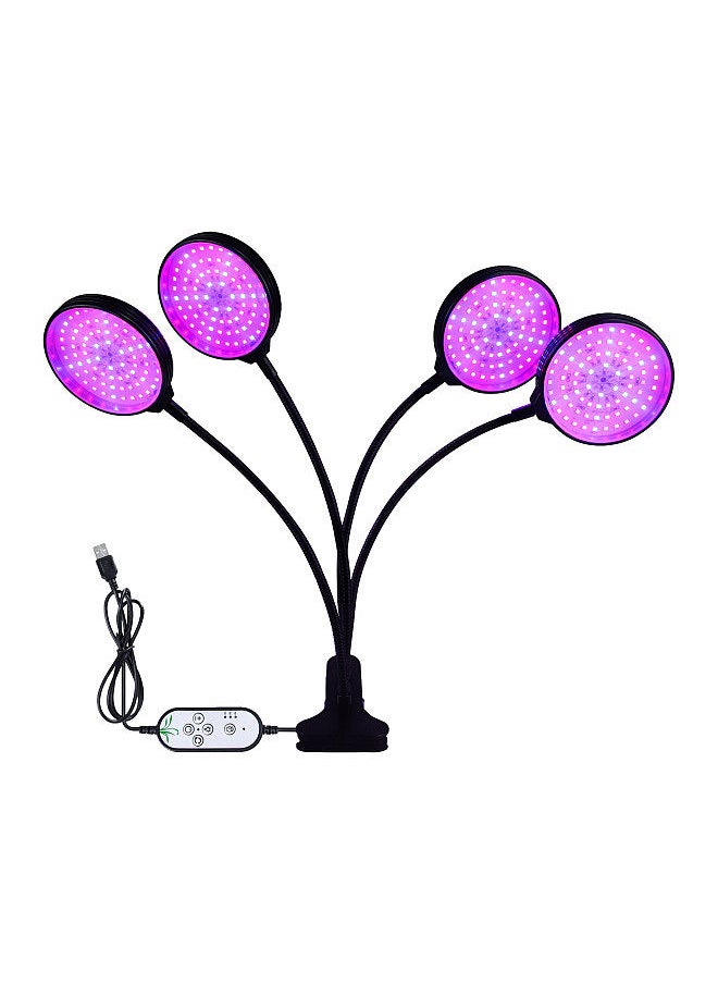 Generic - Sunlike LED Grow Light with Blue Red Light Auto On/Off 4/8/12H Timer 5 Brightness Leves Waterproof Clip Plant Growing Light - Image 1