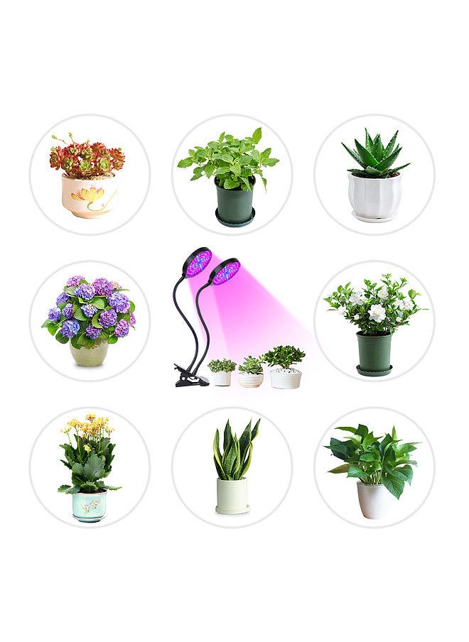 Generic - Sunlike LED Grow Light with Blue Red Light Auto On/Off 4/8/12H Timer 5 Brightness Leves Waterproof Clip Plant Growing Light - Image 1