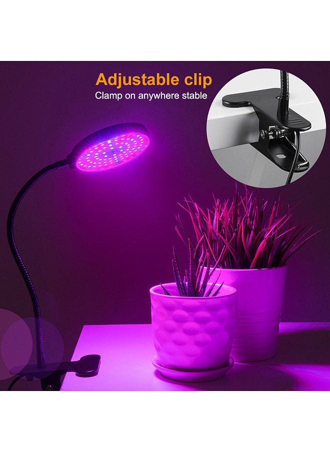 Generic - Sunlike LED Grow Light with Blue Red Light Auto On/Off 4/8/12H Timer 5 Brightness Leves Waterproof Clip Plant Growing Light - Image 1