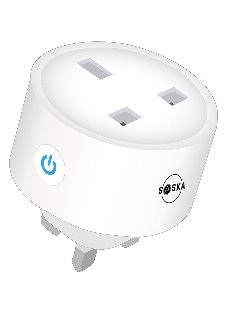 Smart Plug WIFI Outlet 16A Work With Alexa/Google Home, Remote Control Timer Function Energy Monitoring No Hub Required