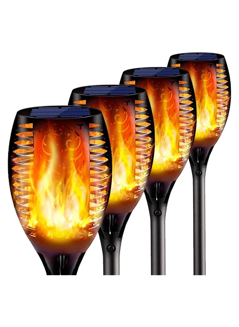 DubaiGallery Super Larger Size Solar Flame Torch Extra Bright Solar Lights Outdoor Decorative with Flickering Flame, Solar Outdoor Lights for Christmas Decoration Pathway Auto On and Off - Image 3