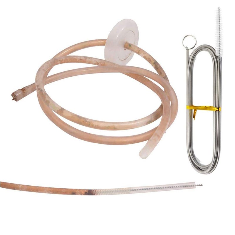 Much Hotter Extra Long Pipe Tube Cleaner Fridge Drain Pipe Dredging Tool Flexible Drain Brush Skinny Tube Spiral Cleaning Brush Drinking Straw Cleaner Brush Nylon Spring Aquarium Filter Brush 155CM (1) - Image 3