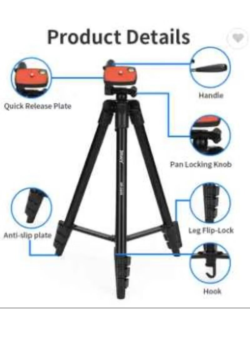 Jmary Professional Tripod KP2205 para celular Portable Aluminum camera tripod stands phone tripod stand mobile stand - Image 2