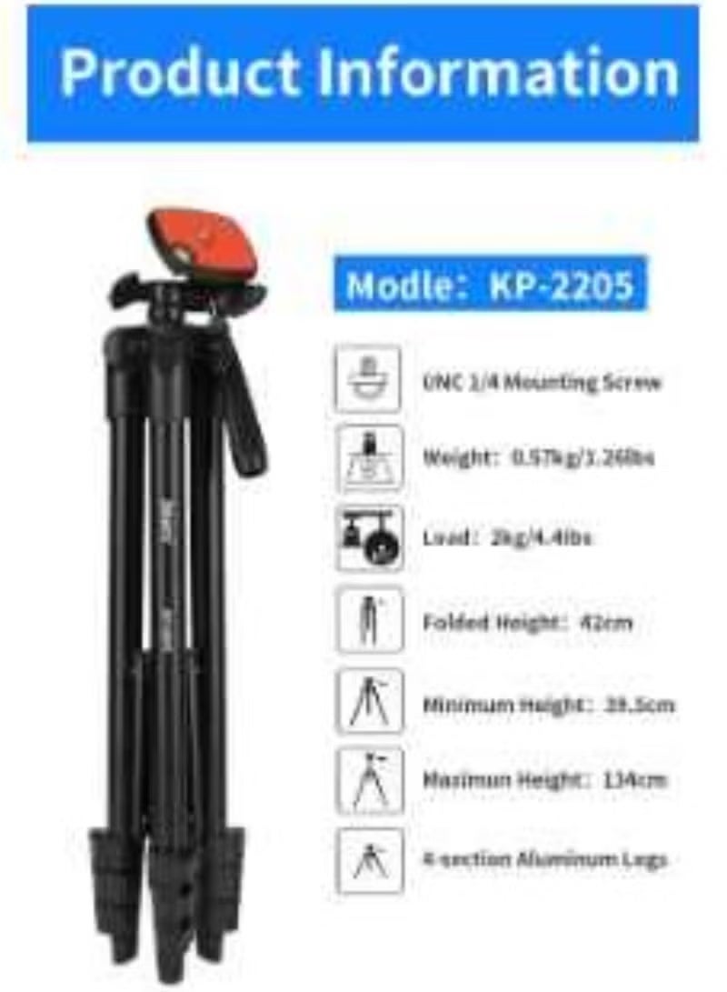 Jmary Professional Tripod KP2205 para celular Portable Aluminum camera tripod stands phone tripod stand mobile stand - Image 5