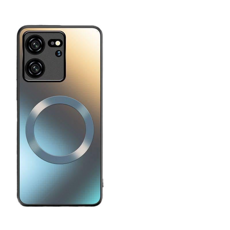 غطاء MagSafe بPC لـ Redmi Note 13 Pro مع مقاوم للصدمات وحماية من السقوط مع مقاوم للصدمات مع مغناطيس قوي مع ملمس غير لامع باللون Graphite Black مغناطيسي باللون الأسود باللون الأحمر - Image 2