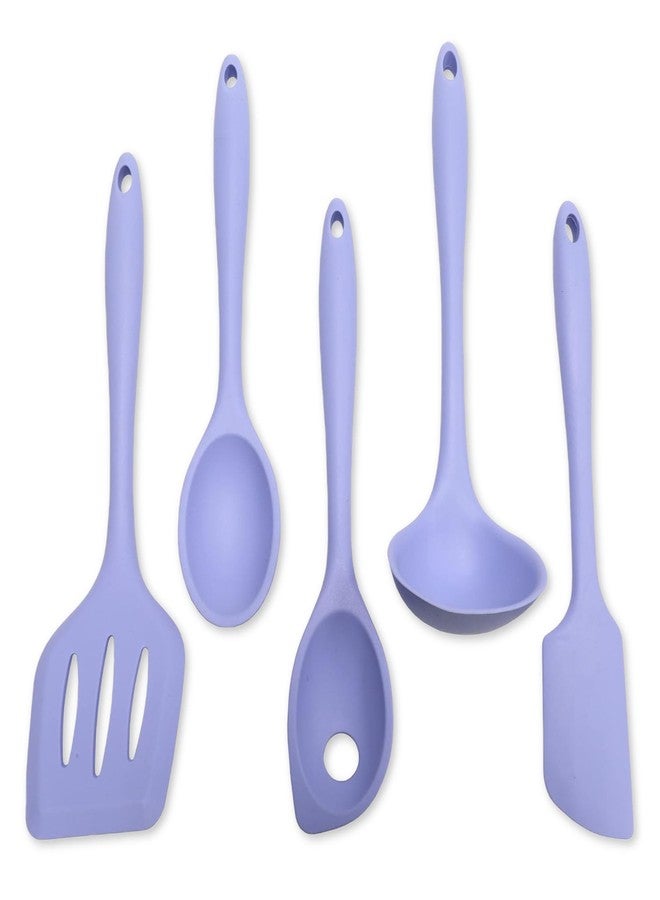 Chef Craft - Premium Silicone Kitchen Tools and Utensils Set, Non-Scratch, Withstands Temperatures up to 450°F, BPA-Free, 5 Piece Cooking Utensils Set, Pastel Blue - Image 1