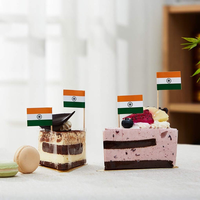 mflagperft India Flag Indian Small Toothpick Mini Stick Flags Decorations (100 pcs) - Image 5