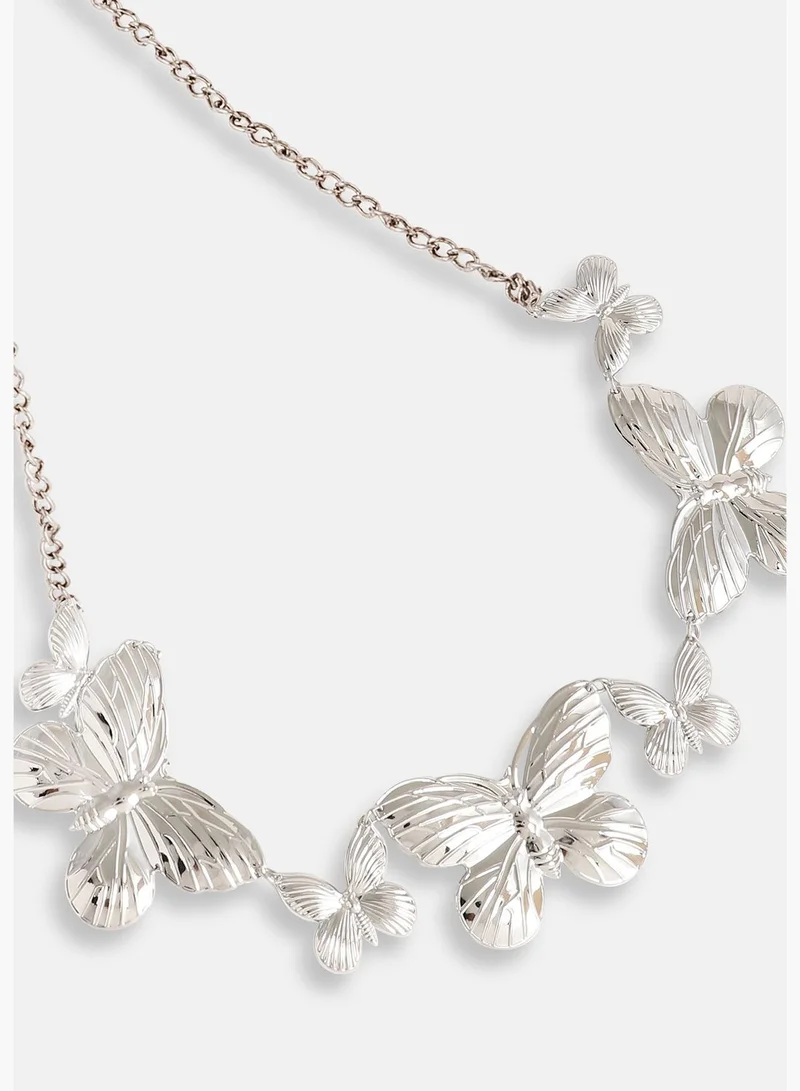 SOHI Silver Plated Designer Party Waist Chain For Women
