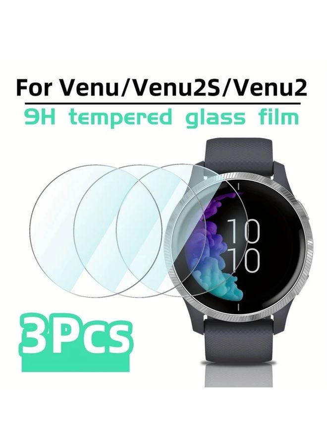 حامي شاشة من الزجاج المقوى لجهاز Garmin Venu 3 قطع مقاوم للخدوش وبصمات الأصابع - Image 1