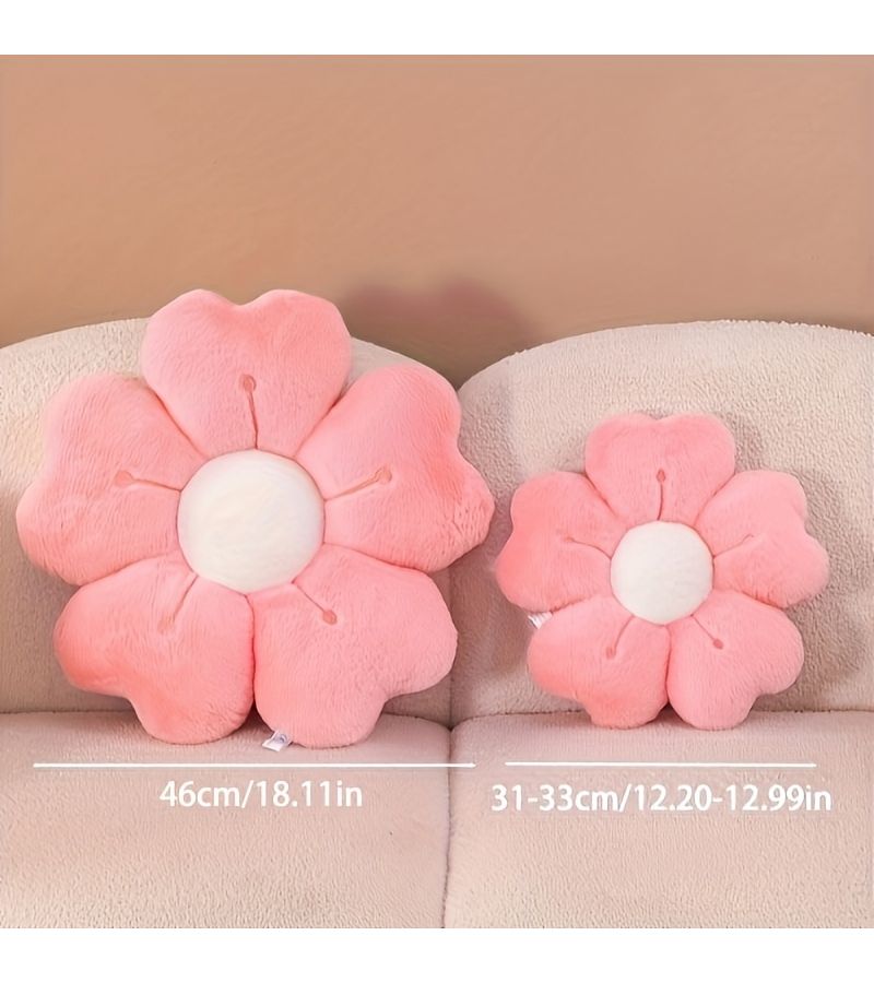 Daisy Shaped Plush Pillow Romantic Youth Soft Cushion For Bed Sofa Floor Surprise - Image 2