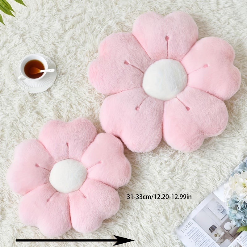Daisy Shaped Plush Pillow Romantic Youth Soft Cushion For Bed Sofa Floor Surprise - Image 5