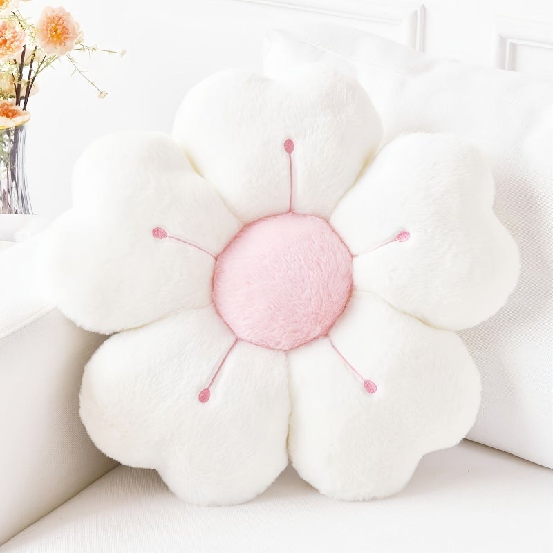 Daisy Shaped Plush Pillow Romantic Youth Soft Cushion For Bed Sofa Floor Surprise - Image 4
