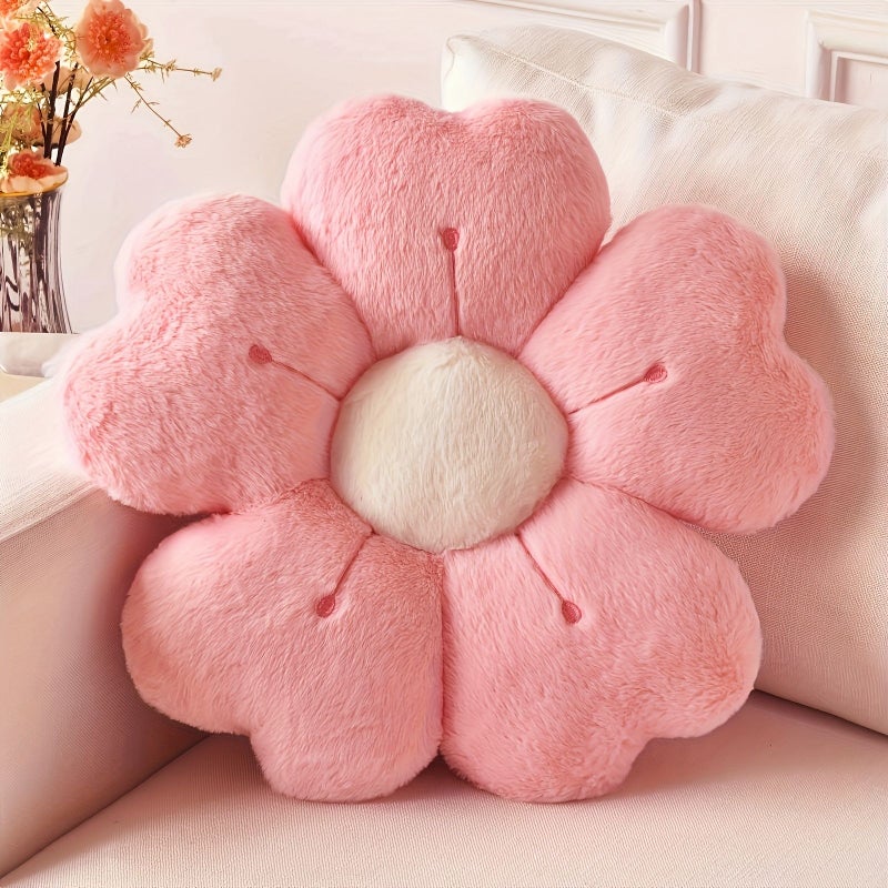 Daisy Shaped Plush Pillow Romantic Youth Soft Cushion For Bed Sofa Floor Surprise - Image 1