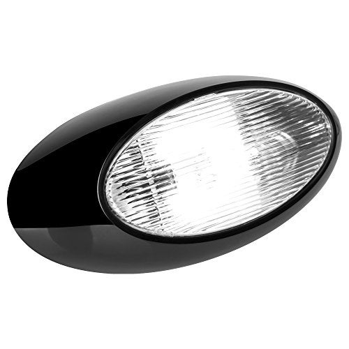 Lumitronics RV 12 Inch LED Oval Outdoor Exterior Scare/Porch Light - Clear Lens (Black) - Image 3