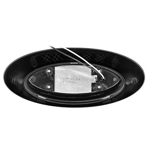 Lumitronics RV 12 Inch LED Oval Outdoor Exterior Scare/Porch Light - Clear Lens (Black) - Image 4