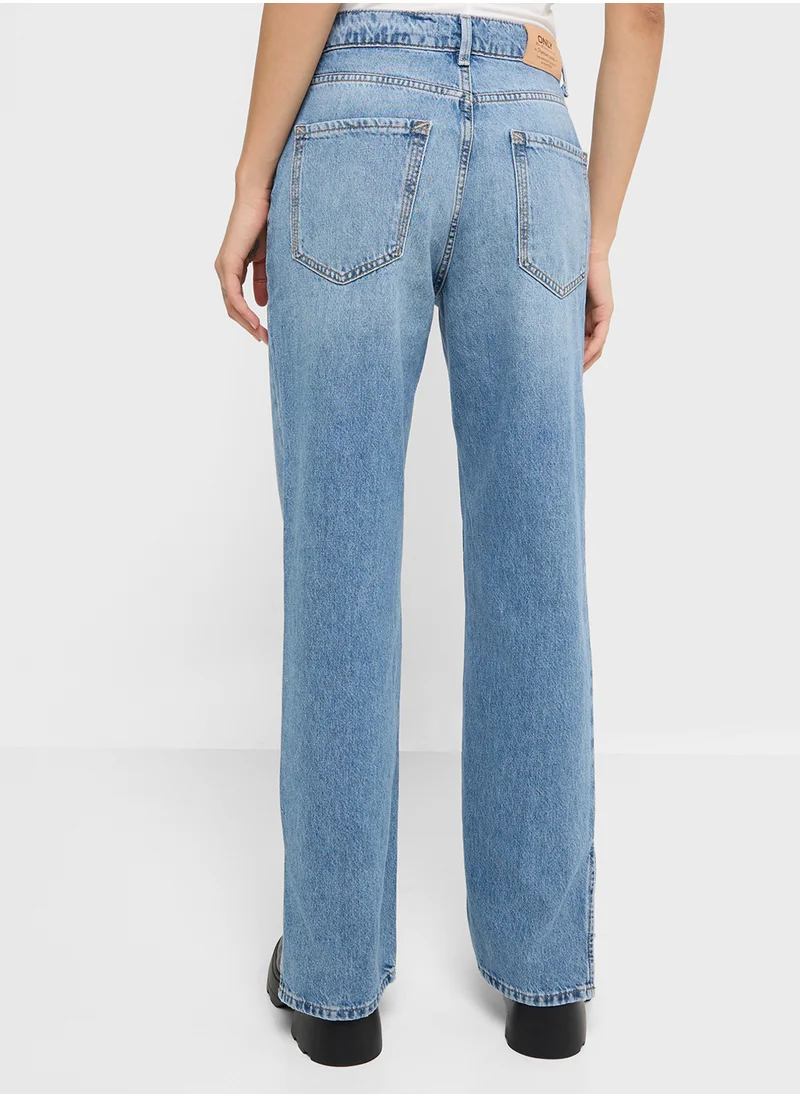 ONLY High Waist Straight Fit Jeans