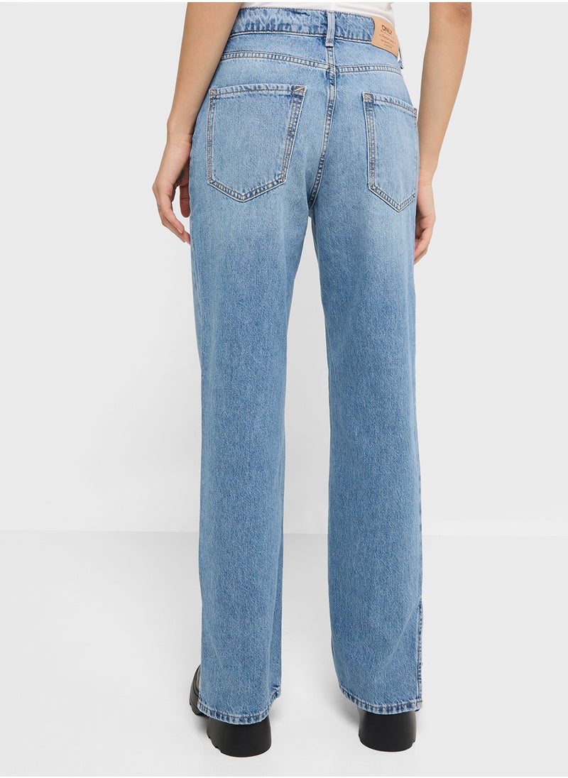 ONLY High Waist Straight Fit Jeans  - Image 2