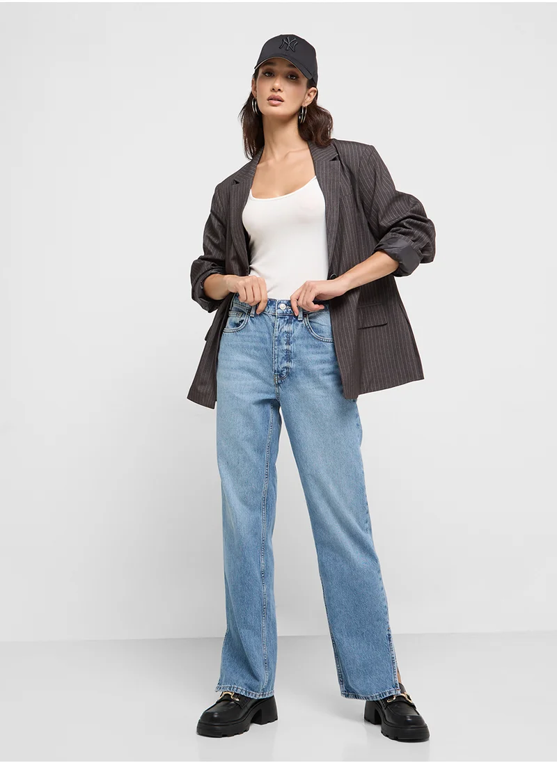 ONLY High Waist Straight Fit Jeans