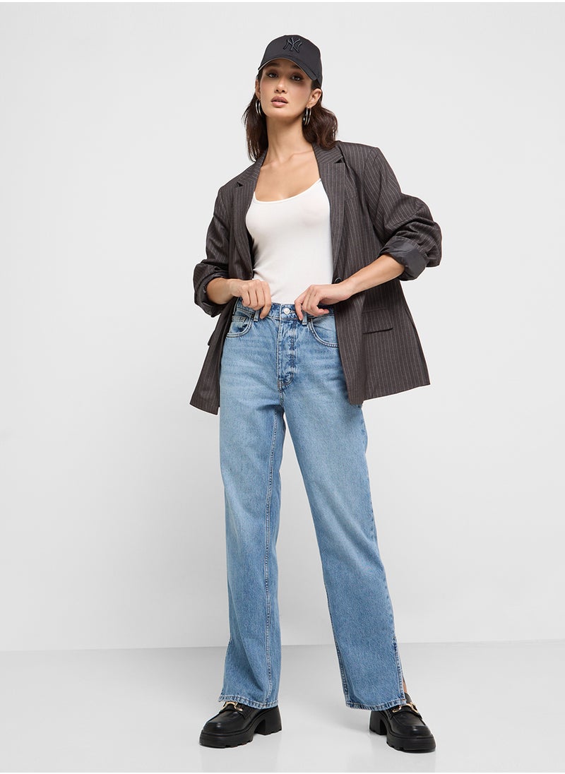 ONLY High Waist Straight Fit Jeans  - Image 5