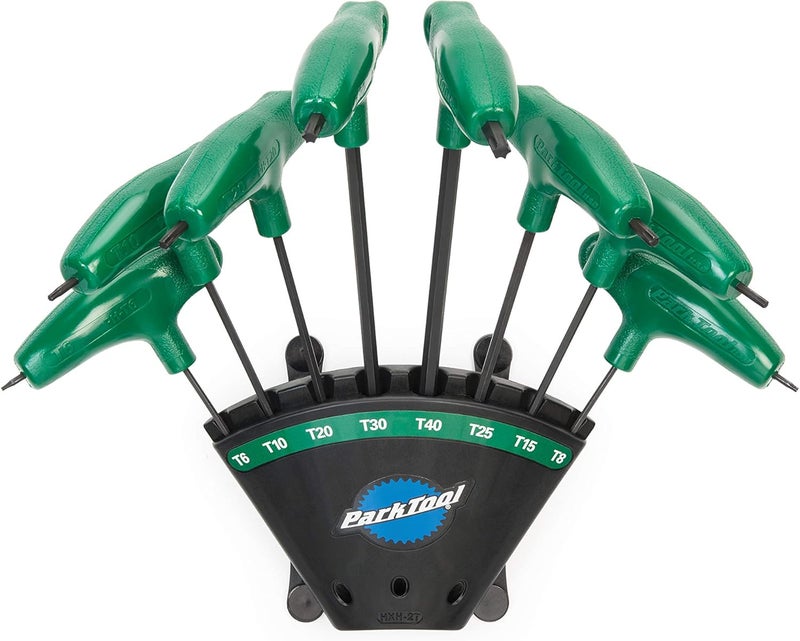 Park Tool P-Handled Torx Compatible Driver Set with Holder - T6, T8, T10, T15, T20, T25, T30, T40 - Image 1