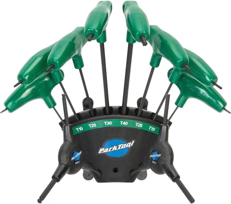 Park Tool P-Handled Torx Compatible Driver Set with Holder - T6, T8, T10, T15, T20, T25, T30, T40 - Image 2