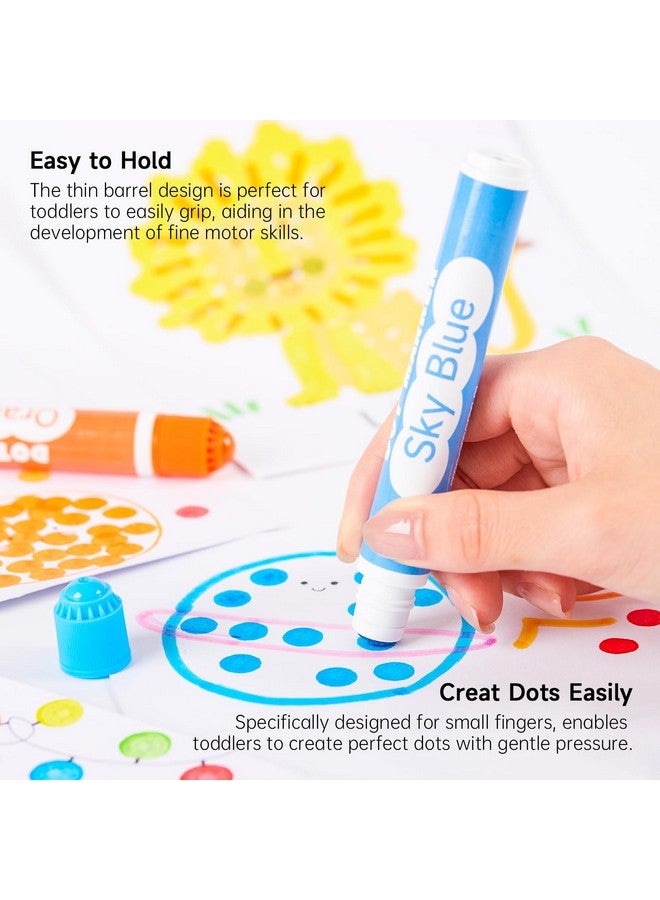 Shuttle Art Dot Markers, 20 Colors Washable Markers for Toddlers,Bingo Daubers Supplies Kids Preschool Children, Non Toxic Water-Based - Image 4