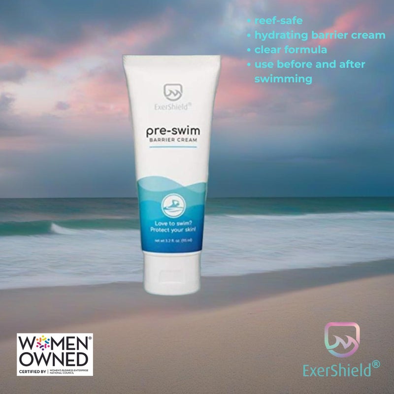 Exershield Pre-Swim Lotion â€“Barrier Cream for Swimmers â€“ Protects Skin from the drying and itchy effects of pool and spa water - Image 1