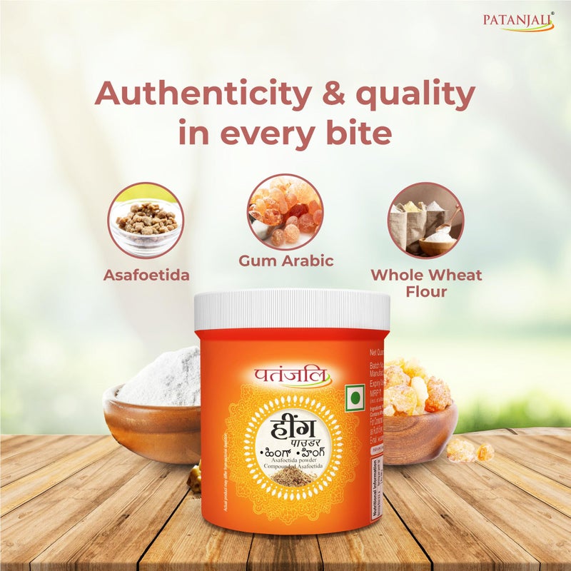 Patanjali Bandhani Asafoetida (Hing) 25 Gm / 0.05 lb - Pack of 10 - Image 3