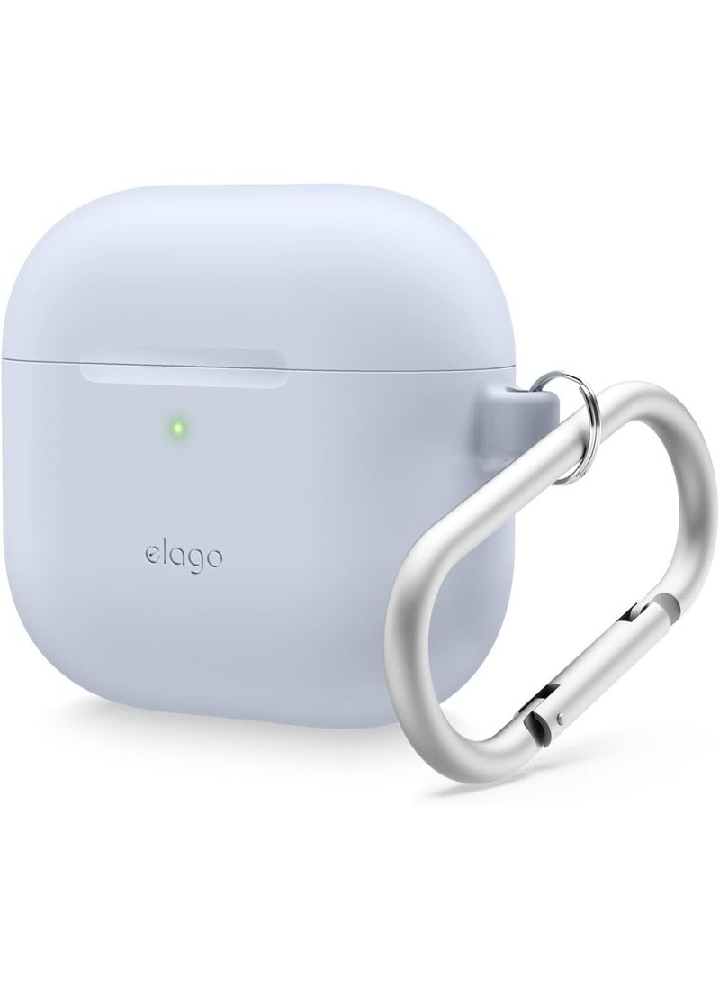 Elago - elago Silicone Hang compatible with AirPods 4 case cover (2024) with Carabiner - Light Blue - Image 1