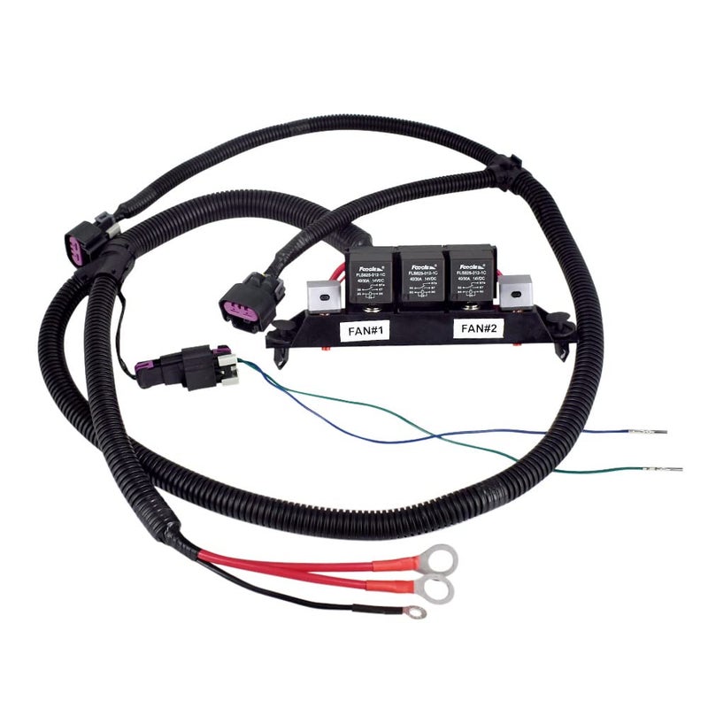 Automkt Speed Electric Dual Fan Control Wiring Harness for Chevy Silverado, Avalanche, Suburban, Tahoe, GMC Sierra, Yukon - Replaces 674-00923 - Image 1